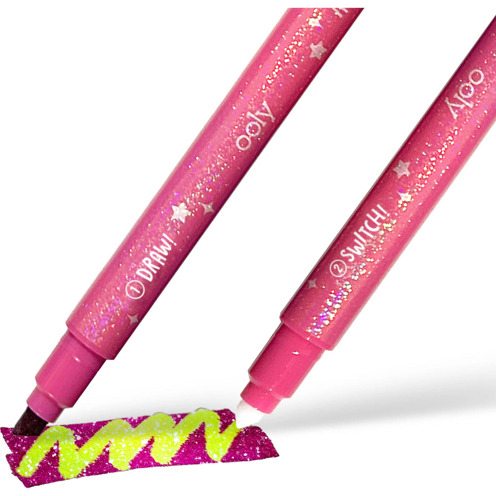 Switch-Eroo Sparkle Glittery Color Changing Markers - Set of 12