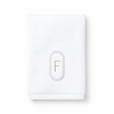 DH Oval Monogram Embroidered Fingertip Towel