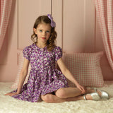 Violet Button-Front Dress