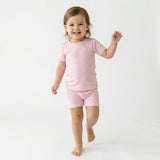 Sugar Gingham Short Sleeve & Shorts Bamboo Toddler Pajama Set