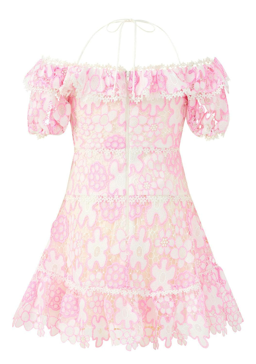 Haley Embroidered Mini Dress