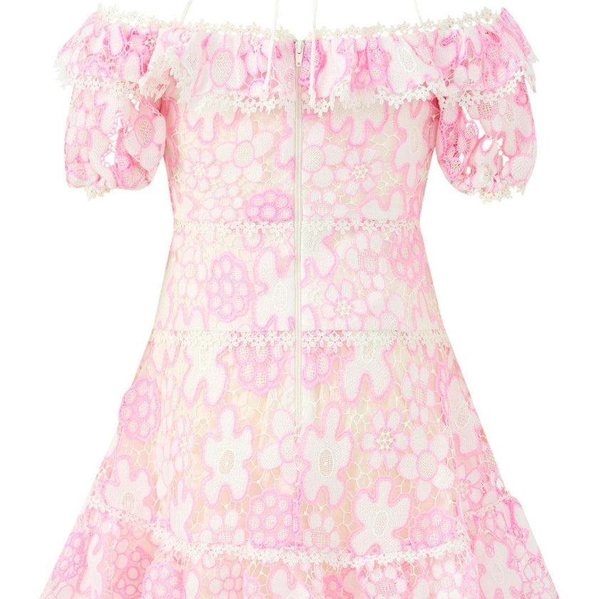 Haley Embroidered Mini Dress