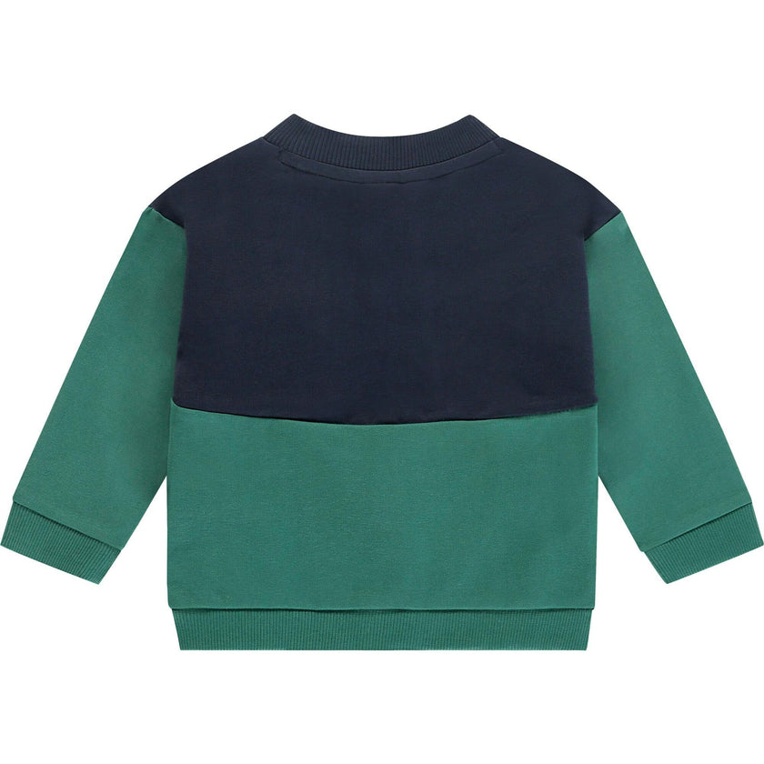 Colorblock Zip Up Sweatshirt