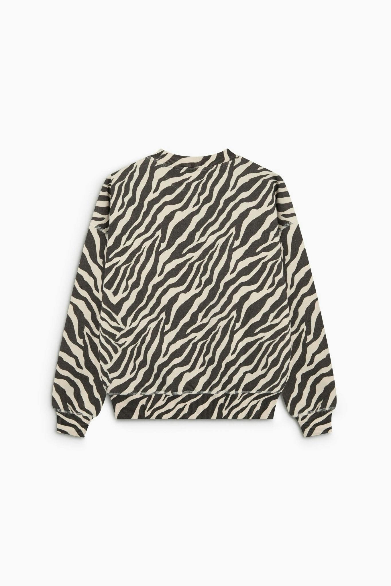 TNS Logo Woman Sweatshirt Zebra Print