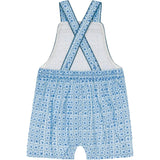baby azul tile short overall
