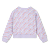 KENZO KIDS Lilac Logo Stripe Sweatshirt