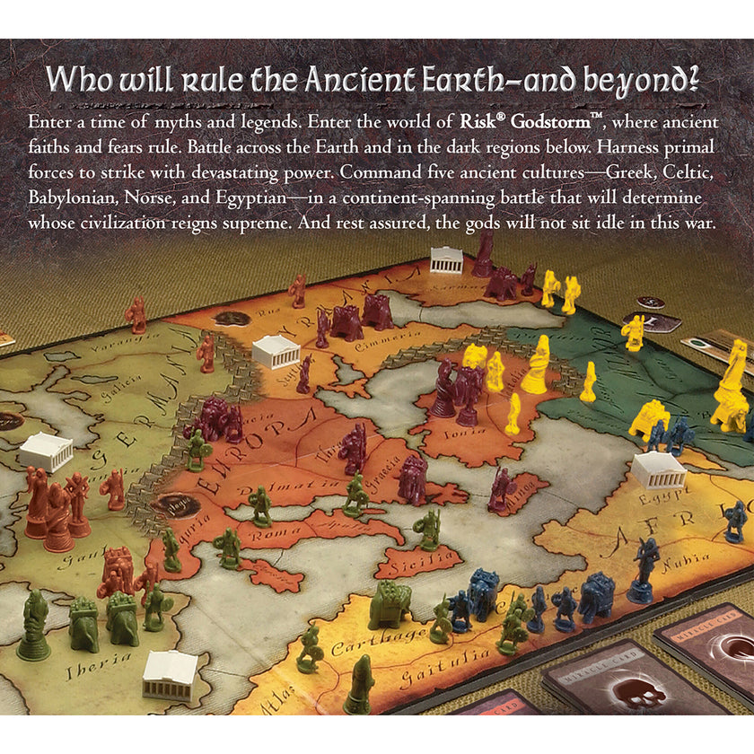 Renegade Game Studios: Risk: Godstorm -  Command 5 Ancient Cultures! War Strategy Board Game