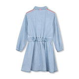 Light Denim Embroidered Dress