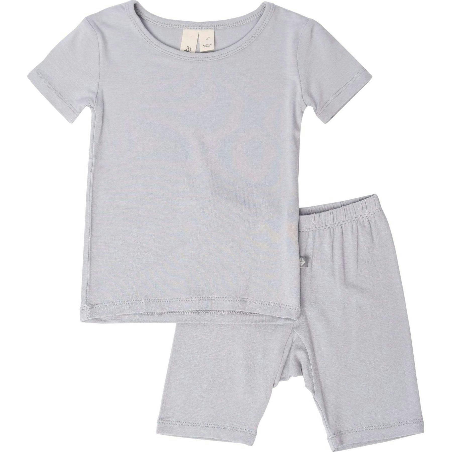 Short Sleeve Toddler Pajama Set, Grey