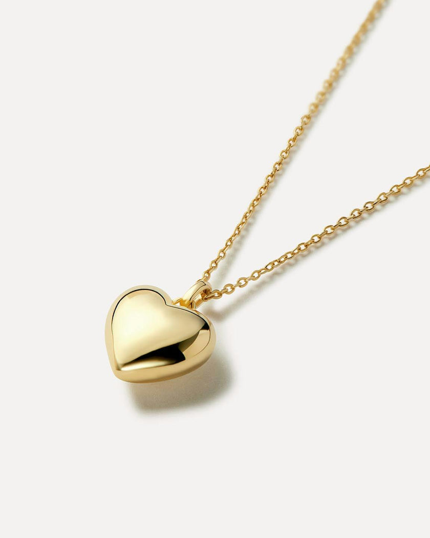 Gold Heart Necklace - Lev Small