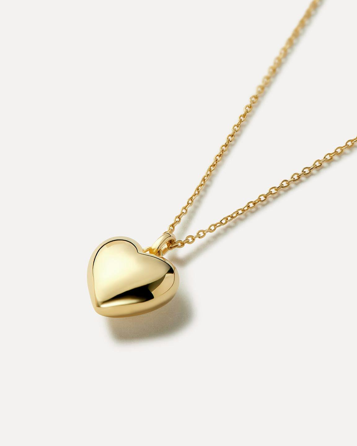 Gold Heart Necklace - Lev Small