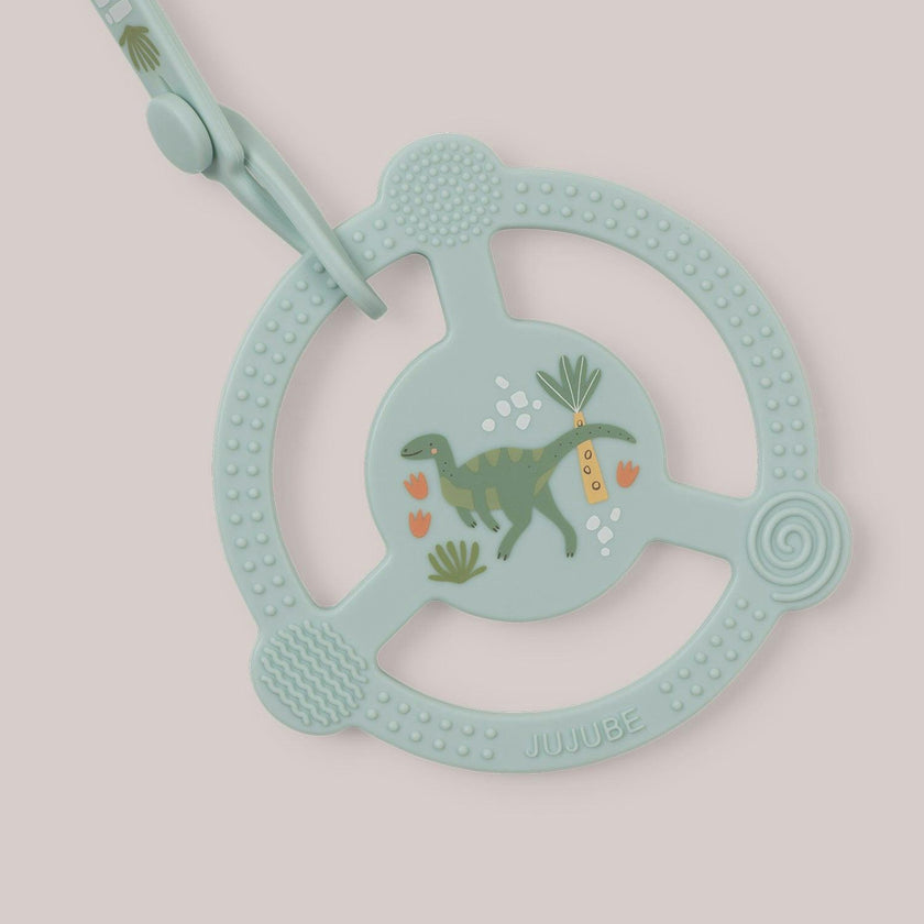 Studio Oh! Silicone Teether Ring With Detachable Clip