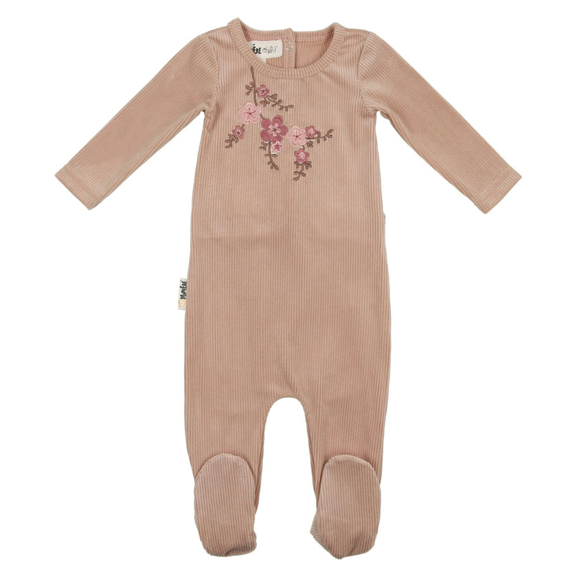 Cherry Blossom Long Sleeve Footie