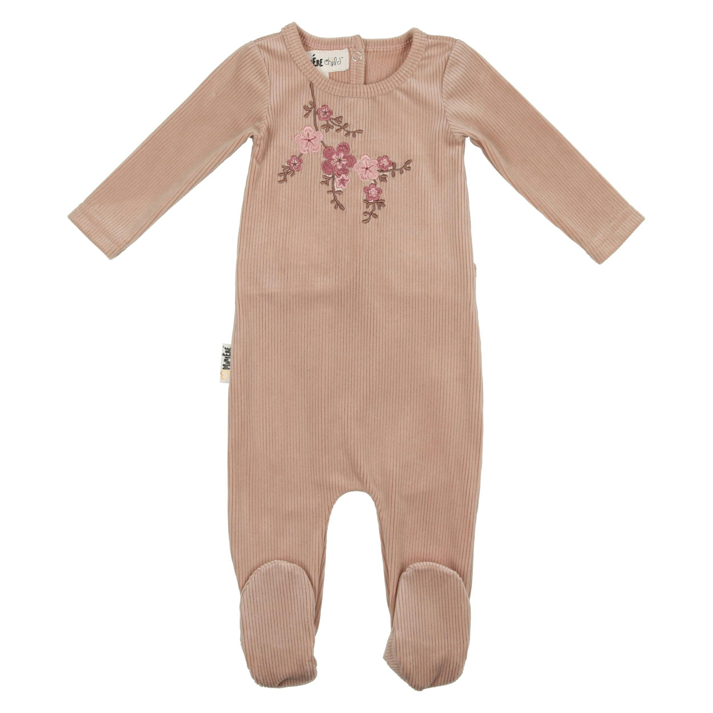 Cherry Blossom Long Sleeve Footie
