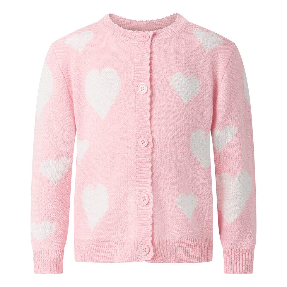 Heart Knit Cardigan & Leggings Set
