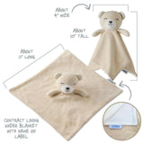 SNUGGLE + SHAKE - Baby Lovey Security Blanket Toy and Rattle Set