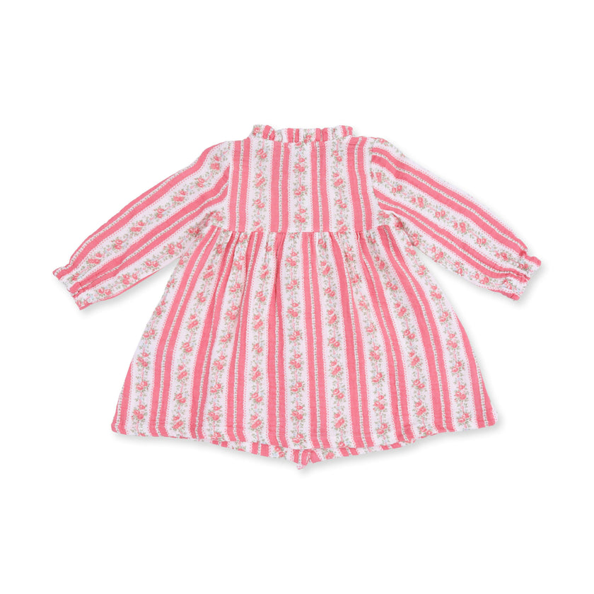 Suzie Floral Stripe - Romy Dress and Bloomer