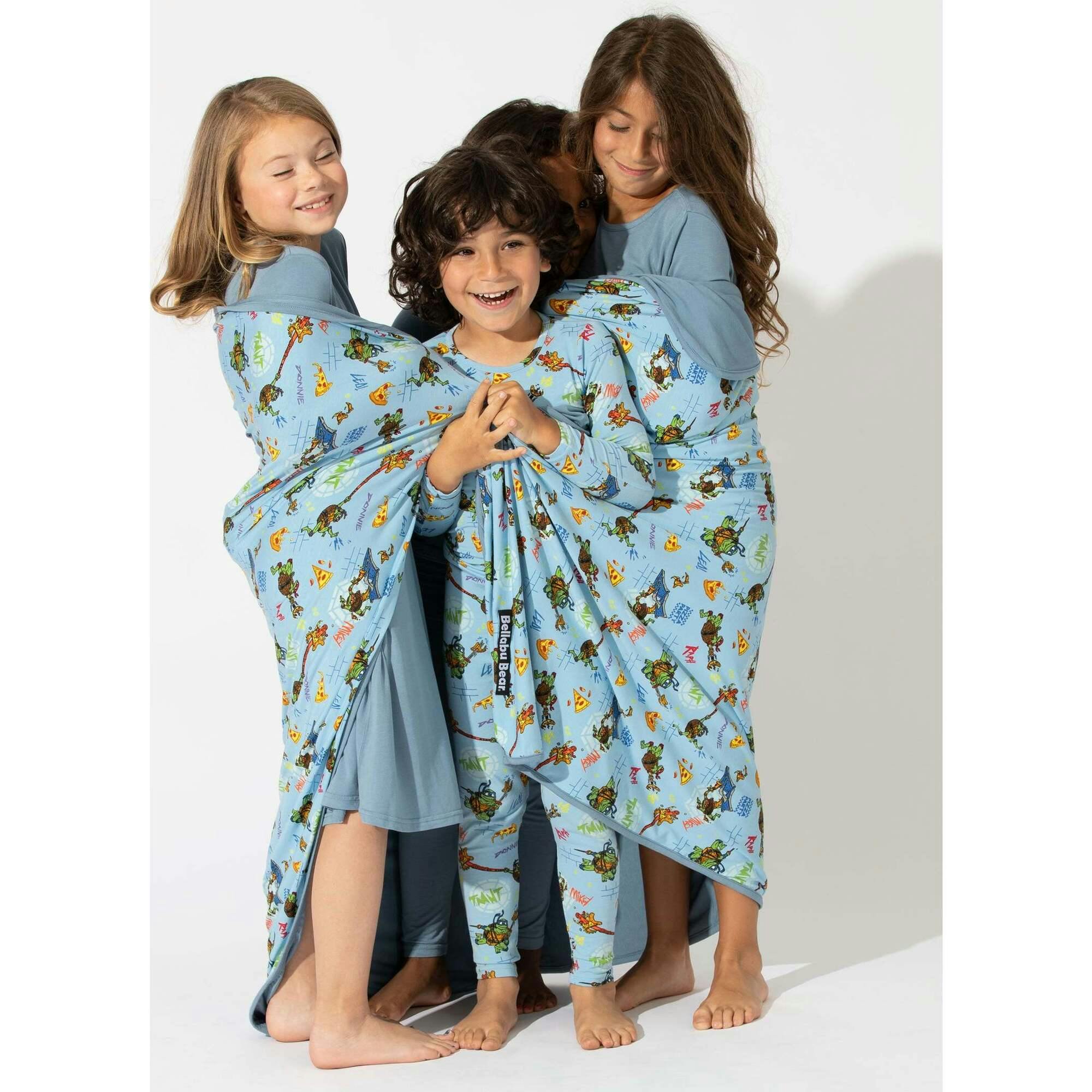 Oasis Teal Bamboo Girls' Long Sleeve Dress