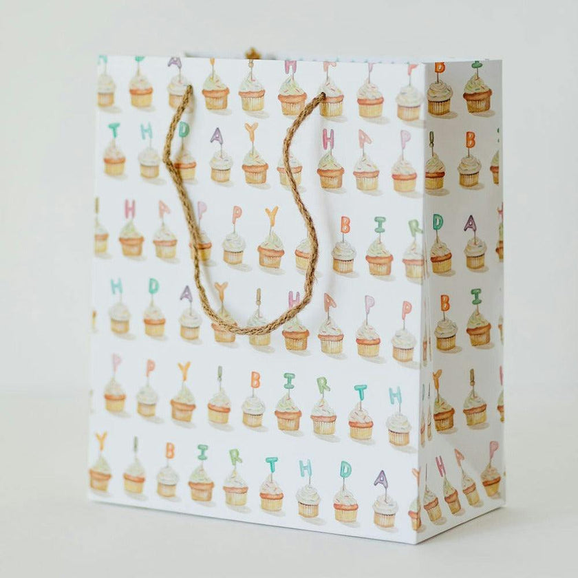 Birthday Cupcakes Gift Bag - Set of 3