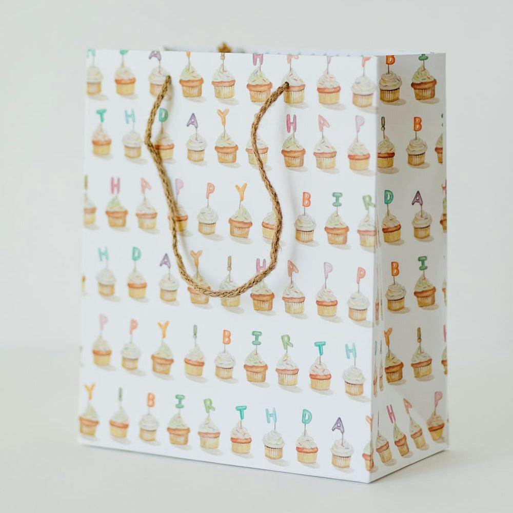Birthday Cupcakes Gift Bag - Set of 3
