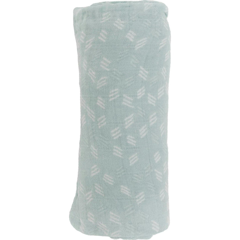 Cotton Muslin Swaddle Blanket - Misty Field