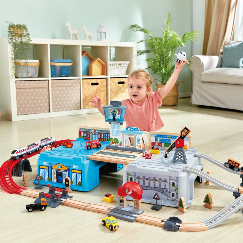 Bucket Super Cityscape Transport Builder Train Set