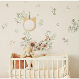 Meadow Flowers Pastel Wall Decal Set