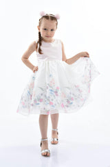 Pink Mabel Floral Garden Organza Dress