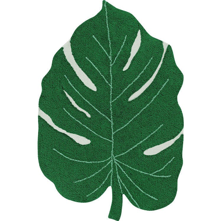 Monstera Leaf Washable Rug