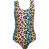 Fancy Animal Print Sleeveless One-Piece Swimsuit