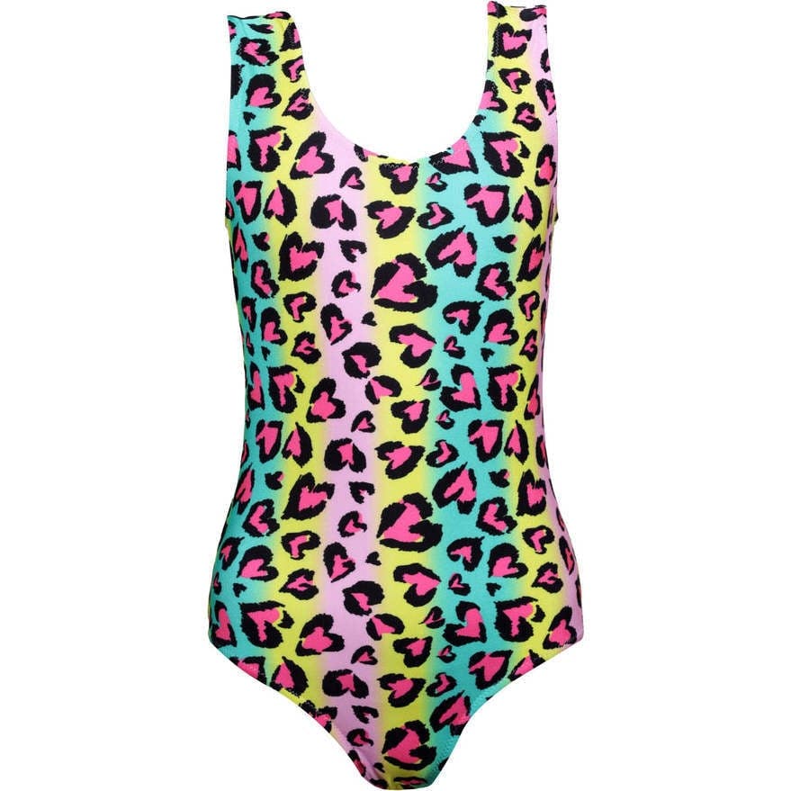 Fancy Animal Print Sleeveless One-Piece Swimsuit