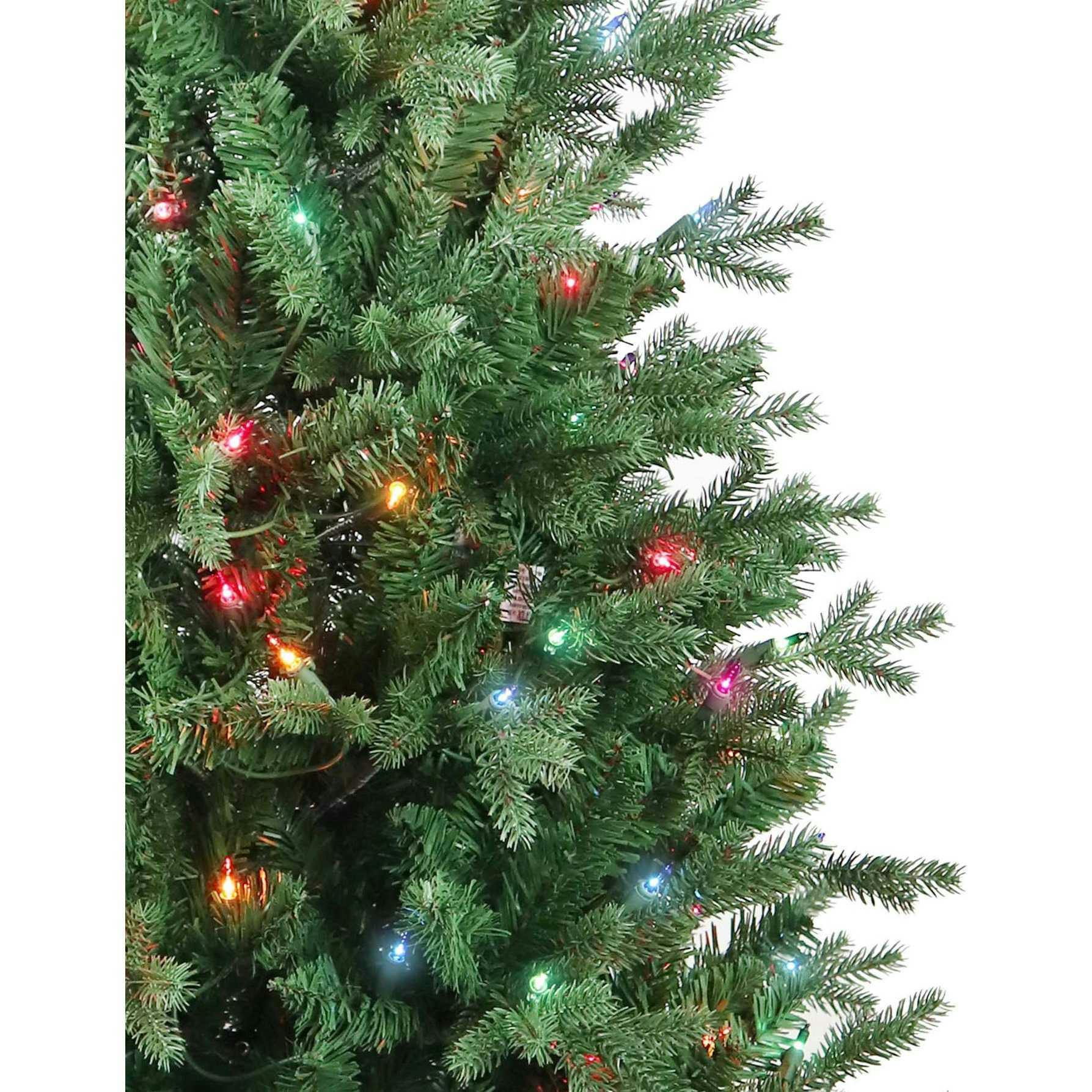 4.5-Foot Pre-Lit Multi-Color Incandescent Jackson Pine Tree