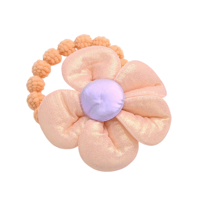 Plush Flower Hair Tie Set