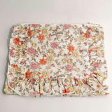 Midsummer Vine Timeless Floral Ruffle Zipper Pouch