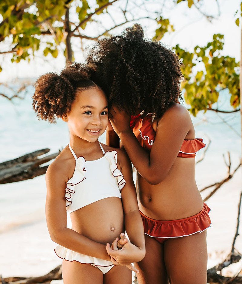 Leila Bikini Terracotta And Ivory