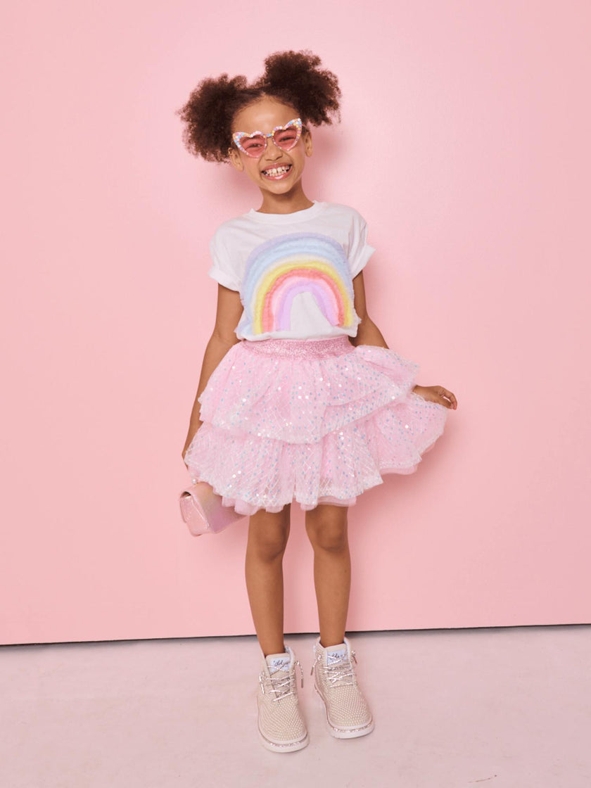 Sequin Party Tiered Skirt