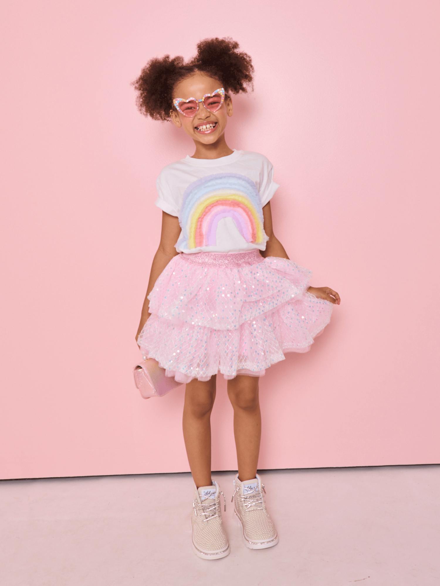 Sequin Party Tiered Skirt