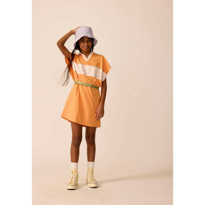 Organic Tunic Dress in Overtime Orange