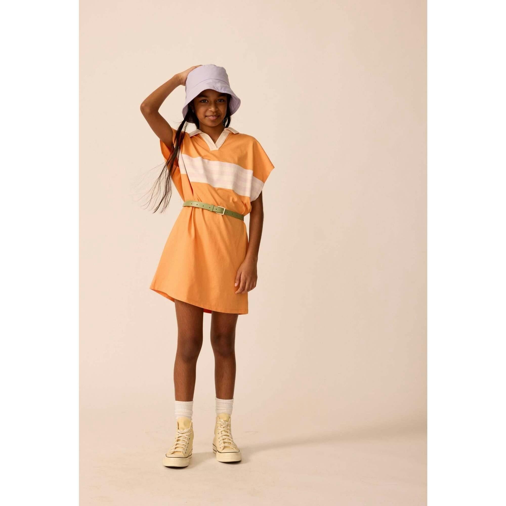 Organic Tunic Dress in Overtime Orange