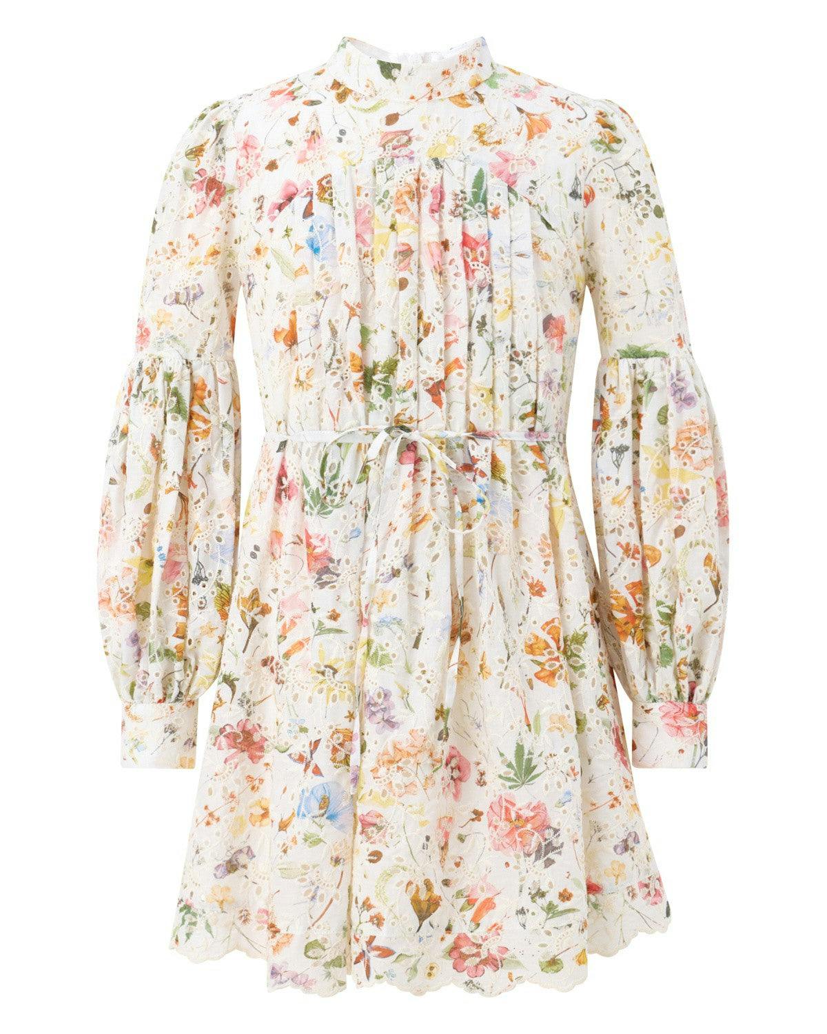 Christina Embroidered Mini Dress