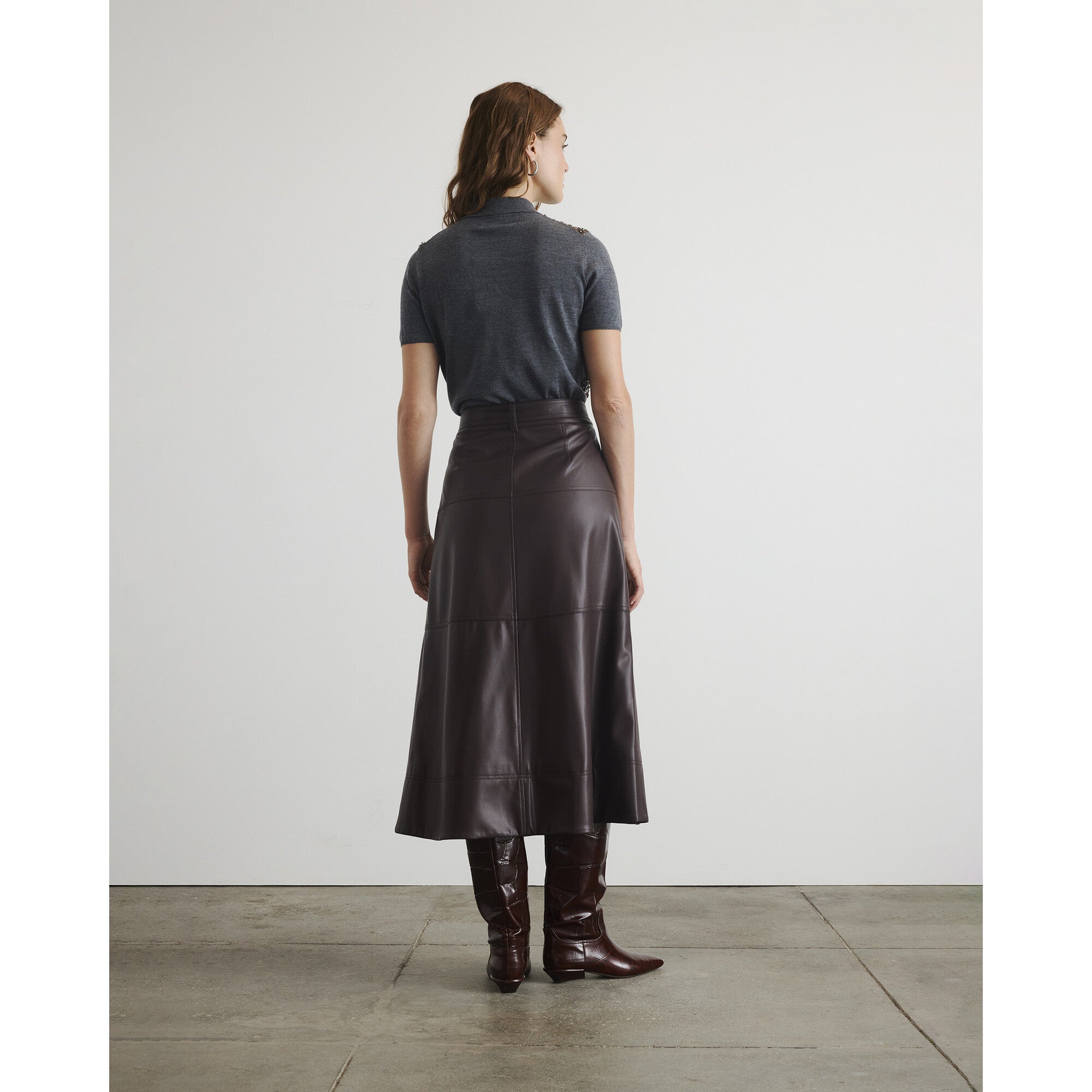 Hudley Skirt, Burgundy