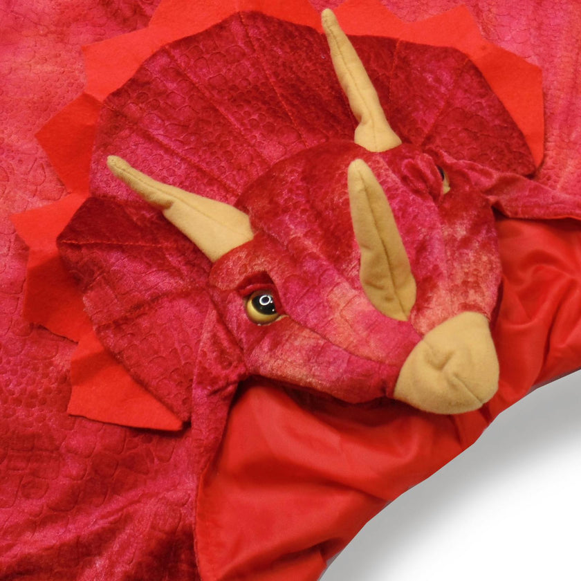 Triceratops Hooded Cape Size 4-5