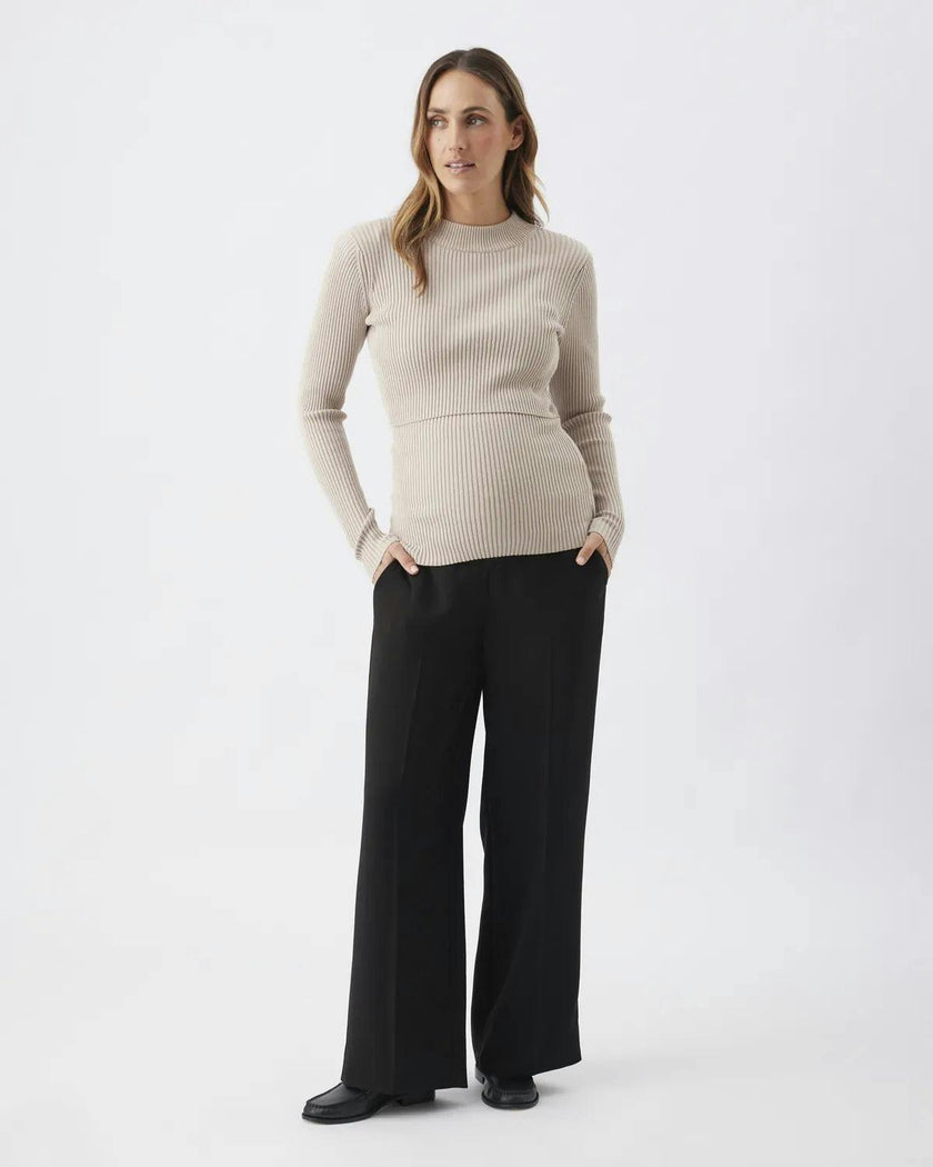 Lift Up Nursing Knit  Stone