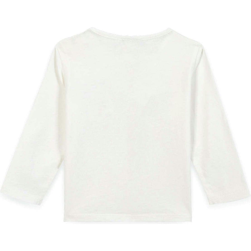 BONTON Taxi Logo Baby T-shirt - Ecru