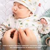 Magnetic Gown & Hat Set with Ruffle