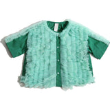 TOULA TIERED RUFFLE BLOUSE