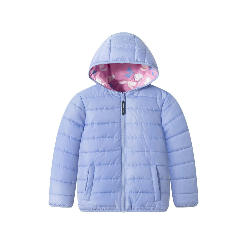 Reversible Color-Changing Puffer Jacket | Pink Bows