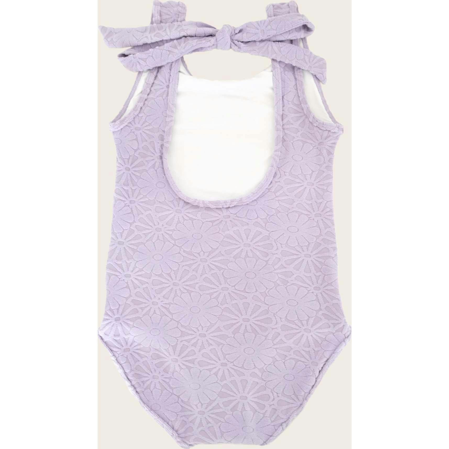 Terry Lavender Floral One Piece Tank