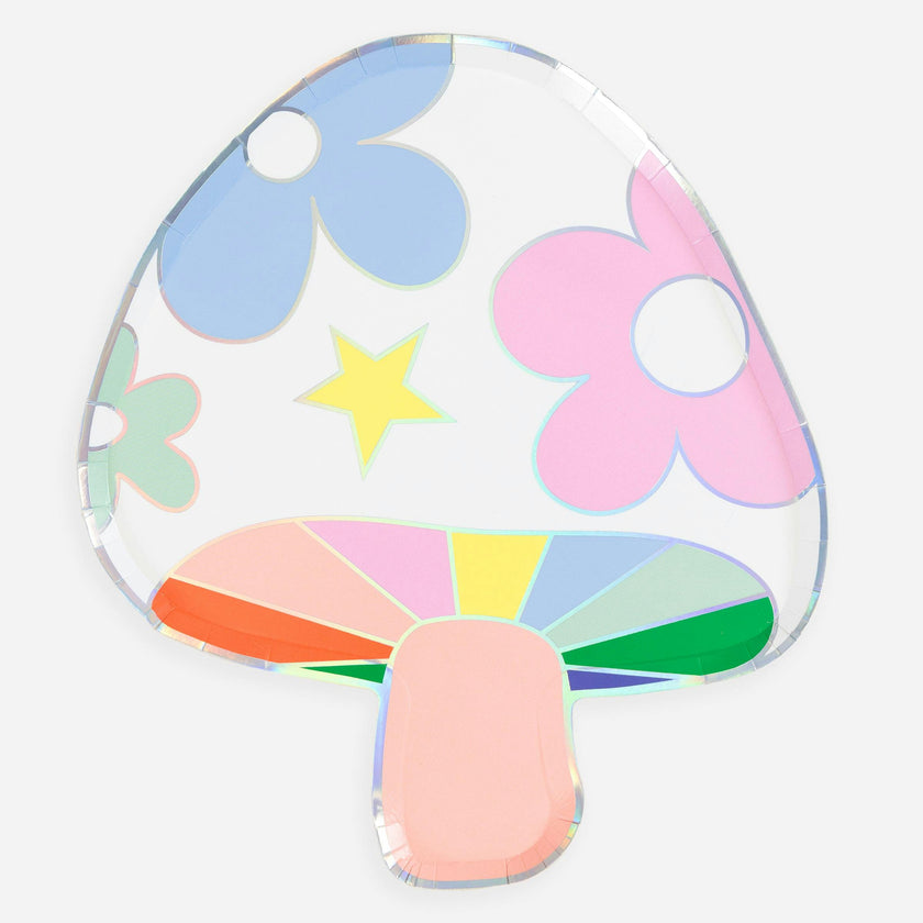 Groovy Mushroom Plates