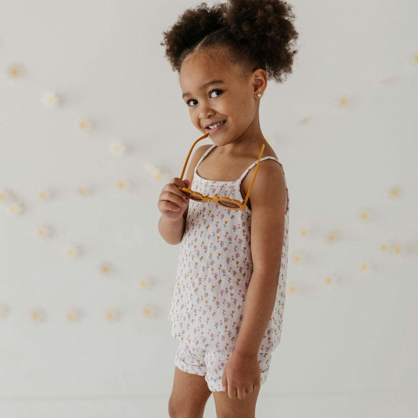 Girl's Gauze Tank & Short Set